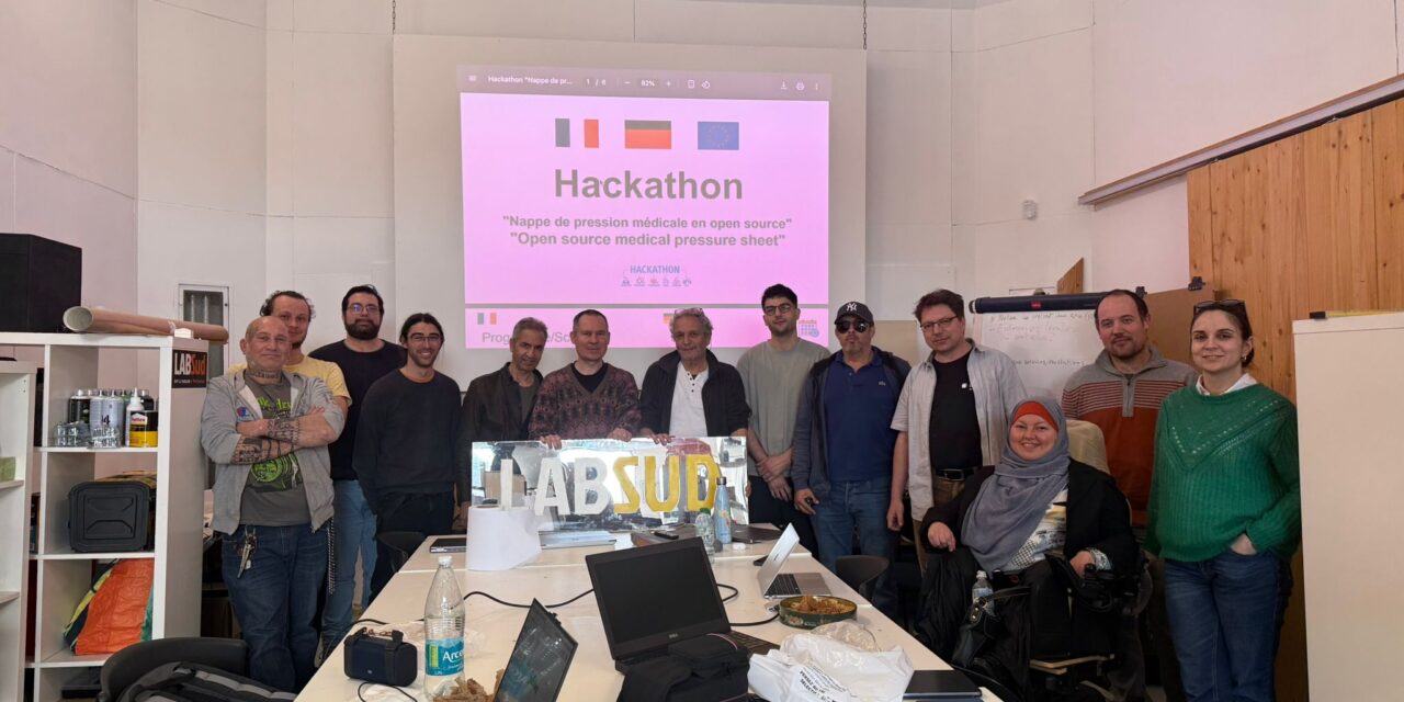 Hackathon LABSud : Prototype de nappe de pression open source pour fauteuils et matelas médicalisés