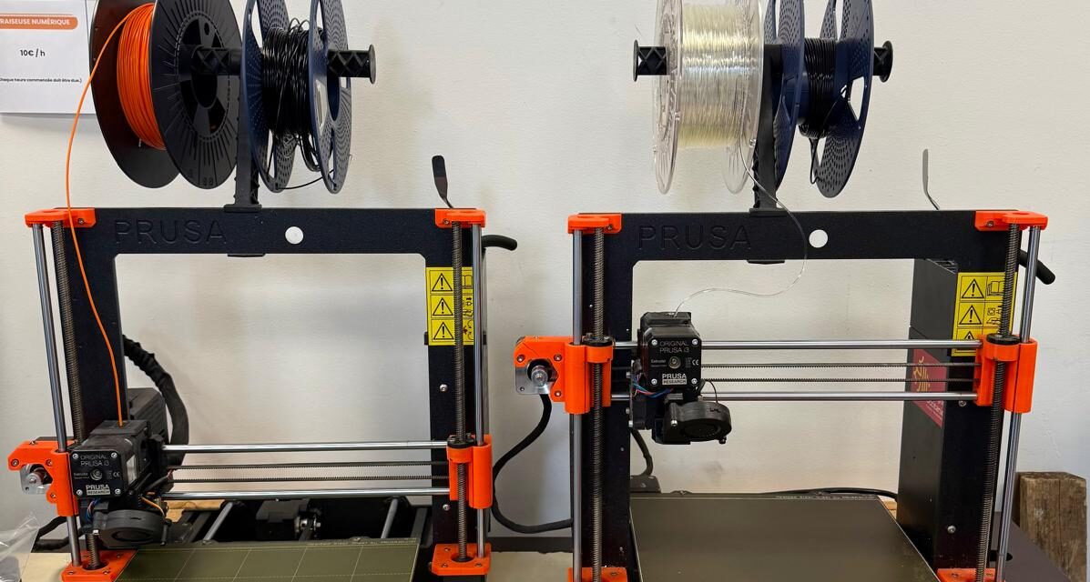 Nouveaux tarifs sur les imprimantes 3D chez LABSud :                       de 4€ à 1€ l’heure ! 💥